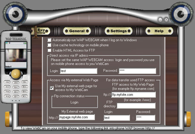 WapWebCam Screenshot